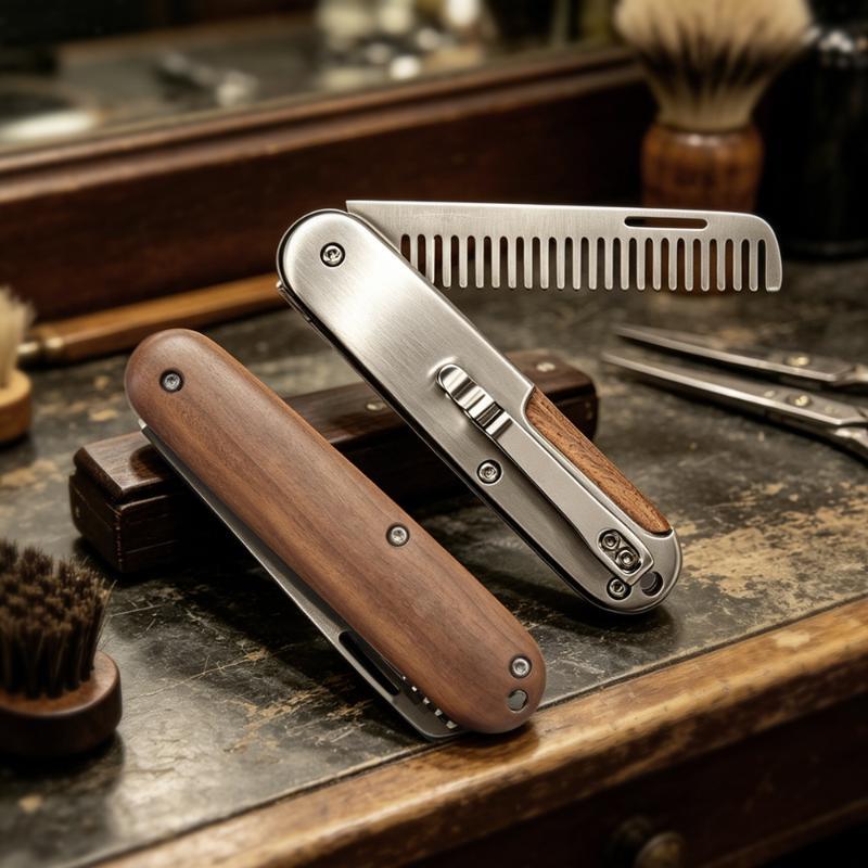 Mens Grooming Travel Kit - 1 Peigne à barbe et moustache