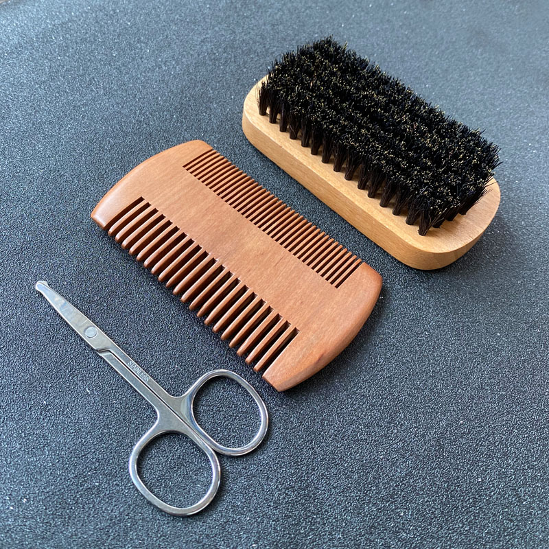 Mens Grooming Travel Kit - Ensemble de toilettage pour barbe pour