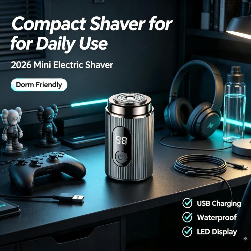 Mini rasoir électrique portabl - Mens Grooming Travel Kit avis et prix