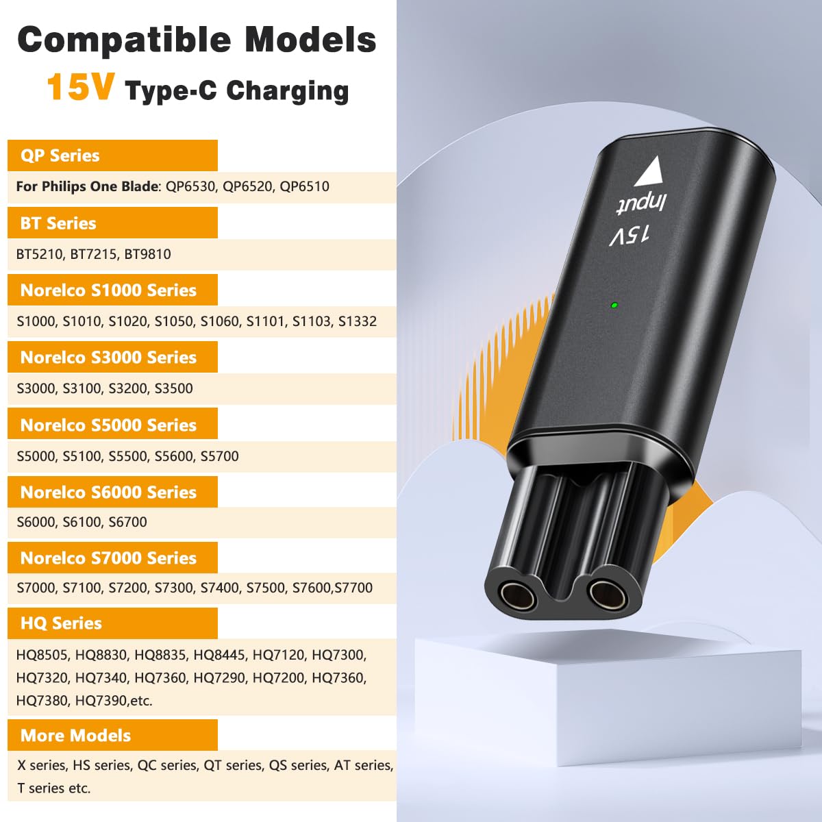 Brangdy 15V HQ8505 type-c adap - Body Trimmer avis et prix