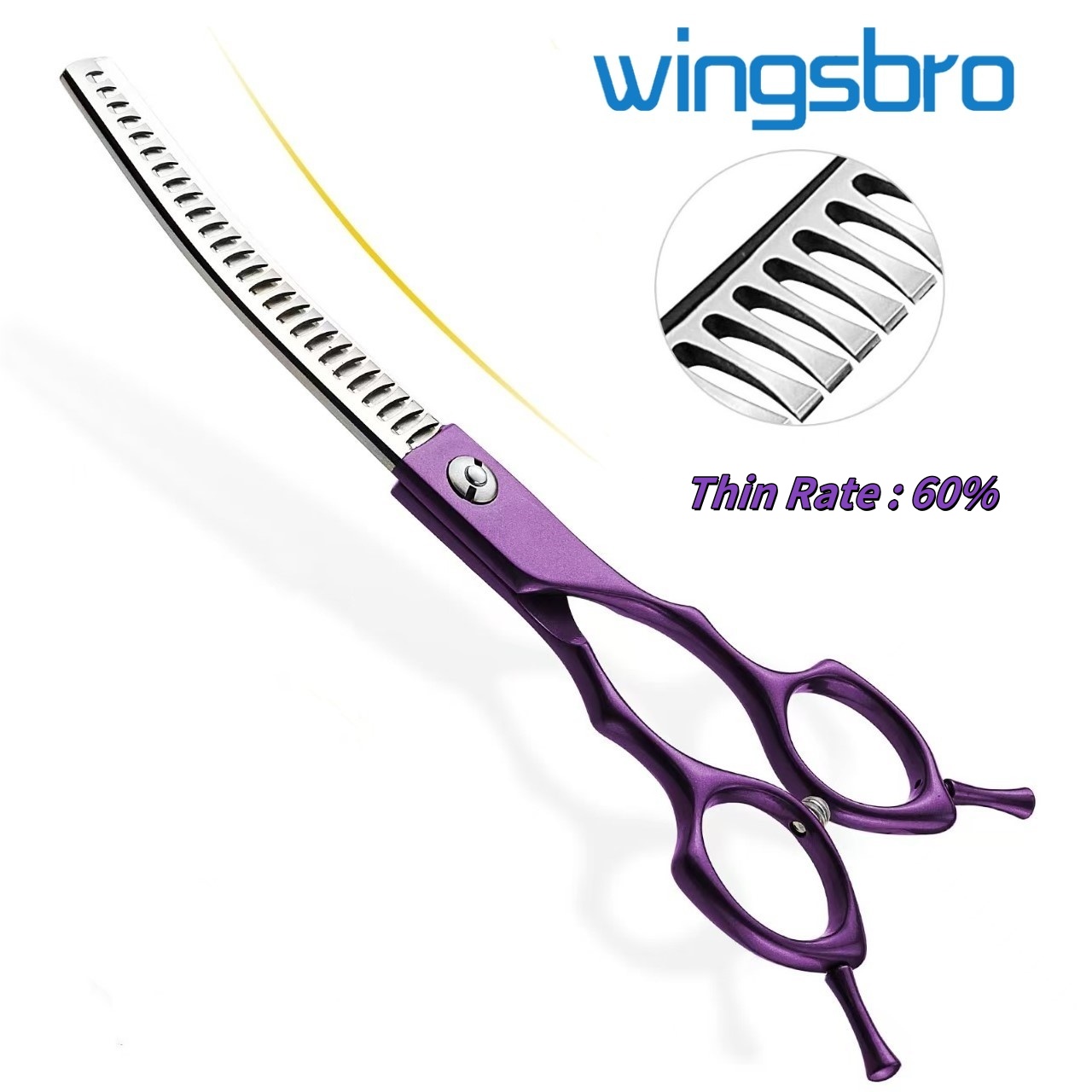 Ciseaux courbes de 7 pouces en - Grooming Scissors avis et prix